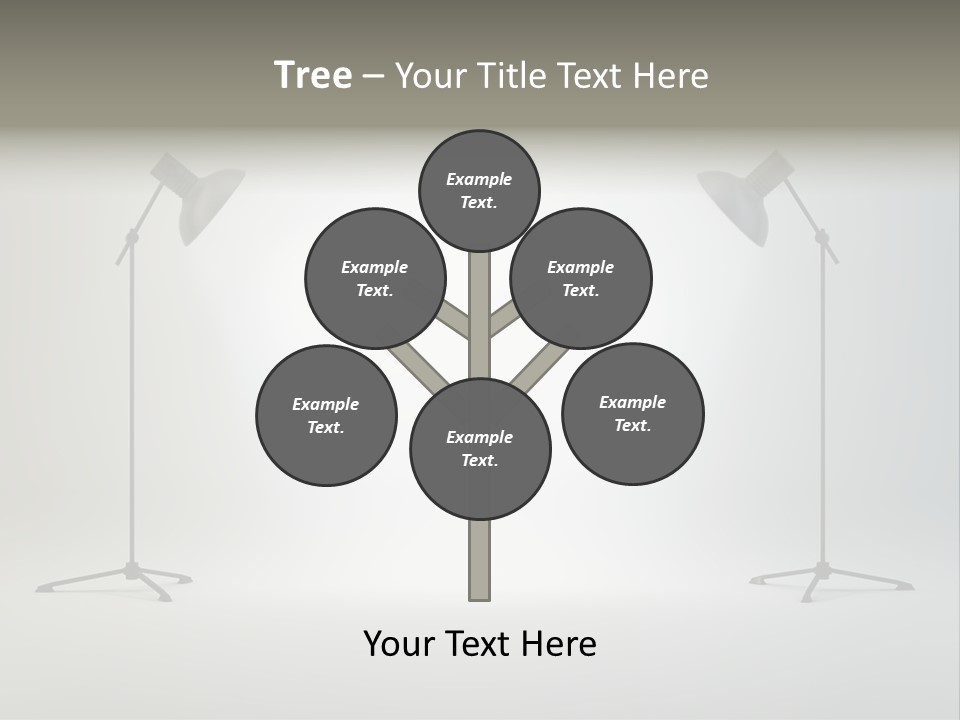 Photographing Cable Umbrella PowerPoint Template