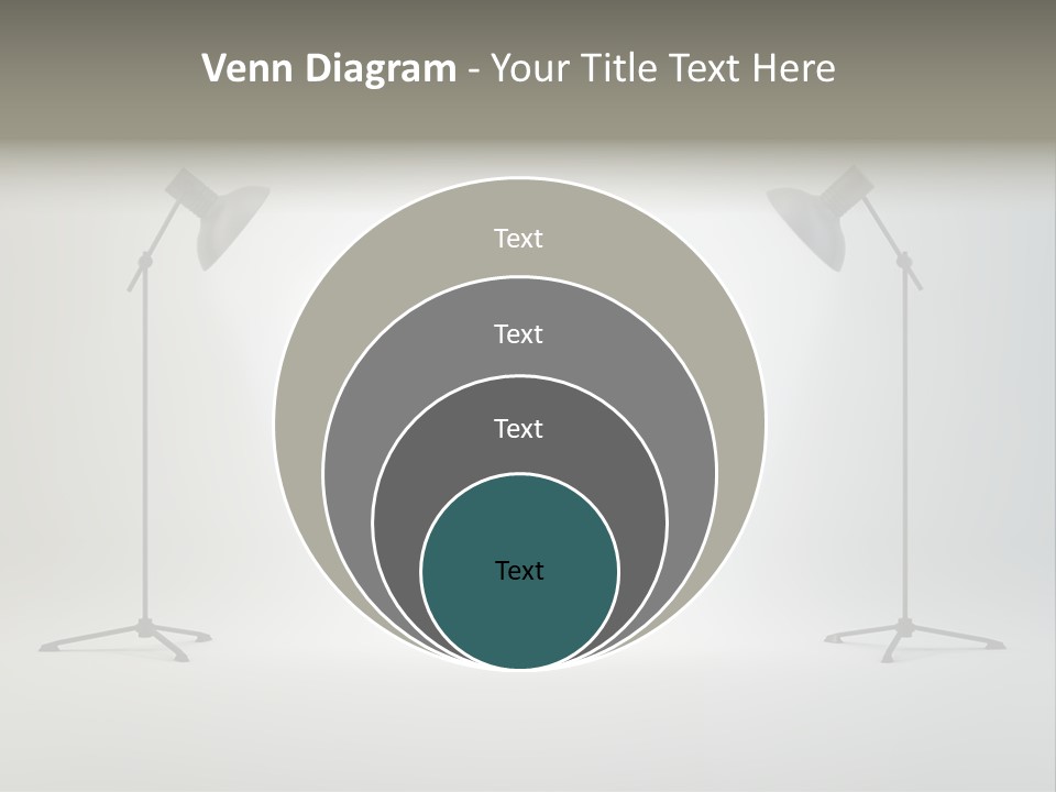 Photographing Cable Umbrella PowerPoint Template