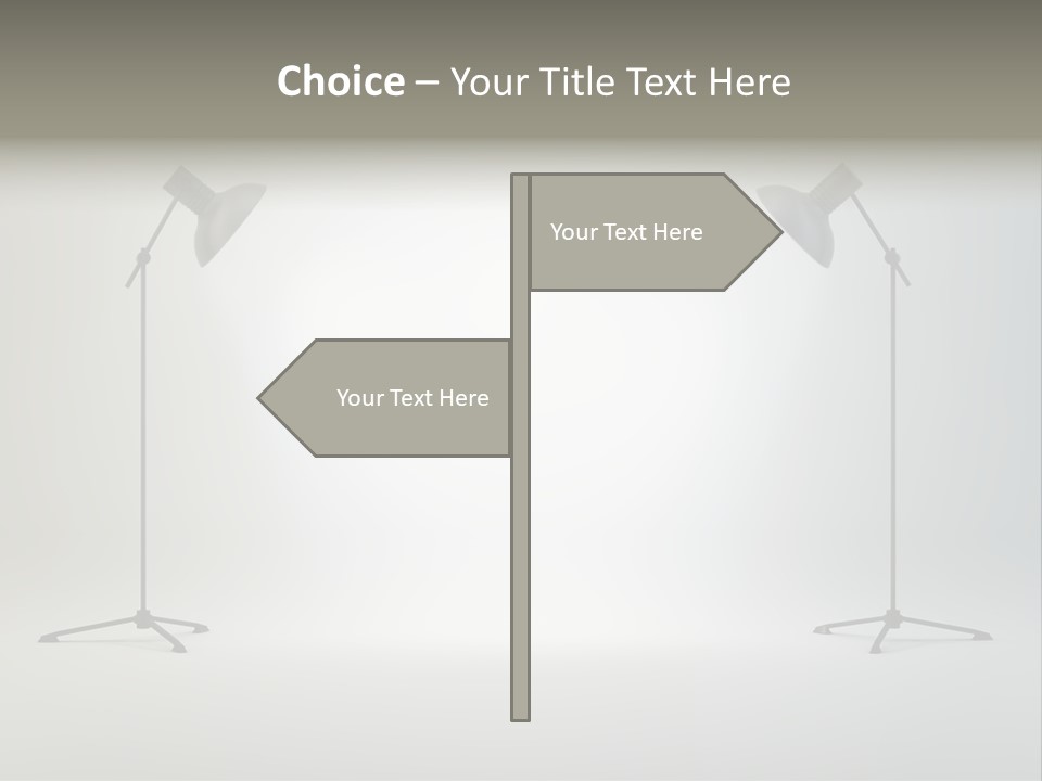 Photographing Cable Umbrella PowerPoint Template