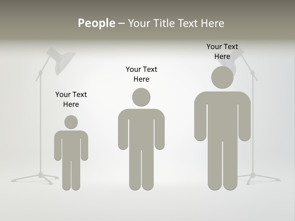 Photographing Cable Umbrella PowerPoint Template