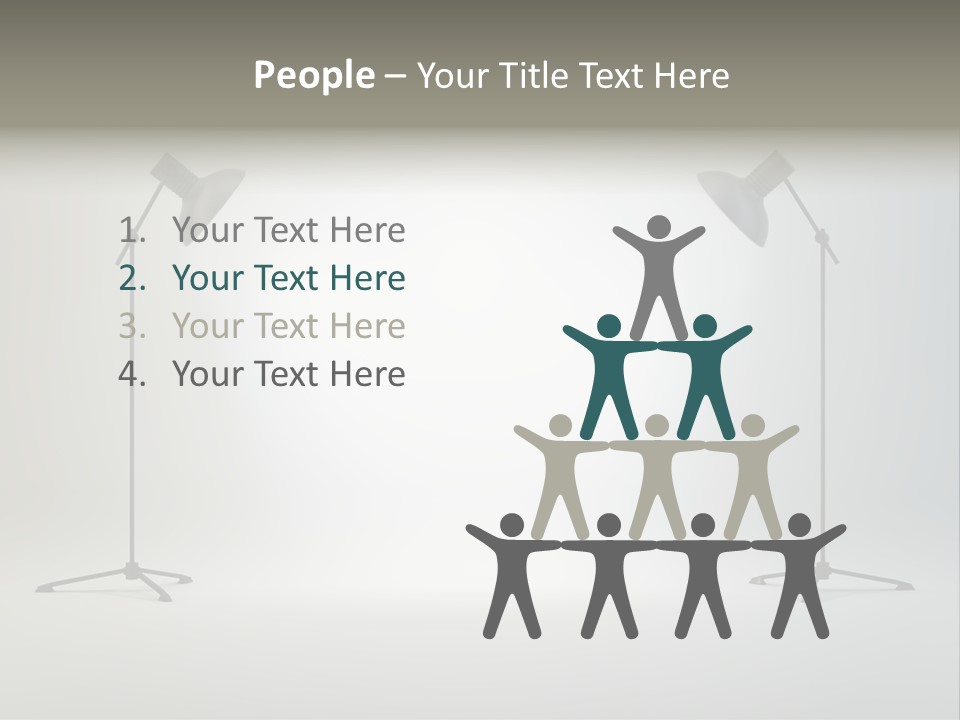 Photographing Cable Umbrella PowerPoint Template