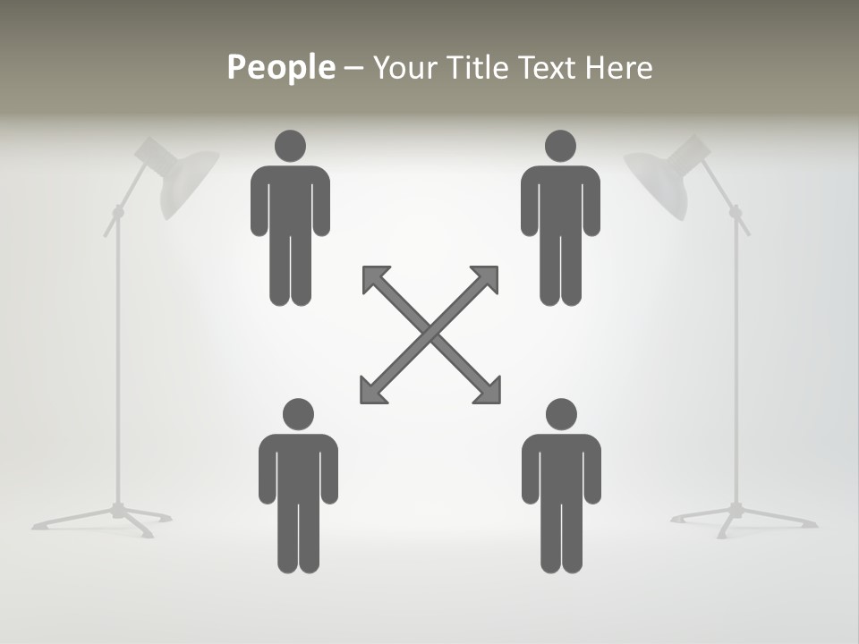 Photographing Cable Umbrella PowerPoint Template