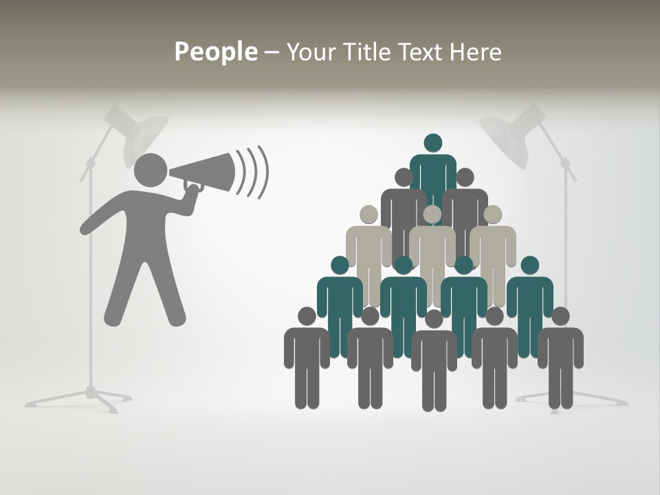 Photographing Cable Umbrella PowerPoint Template