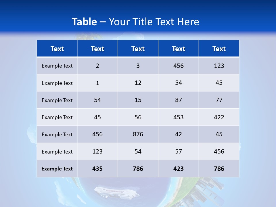 Background Business Cruise PowerPoint Template
