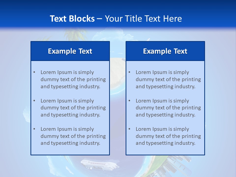 Background Business Cruise PowerPoint Template