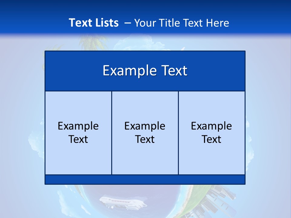 Background Business Cruise PowerPoint Template
