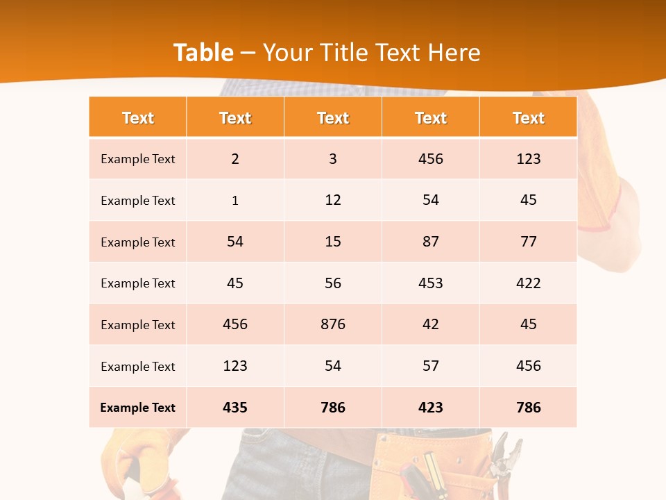 Industry Workwear Mechanic PowerPoint Template