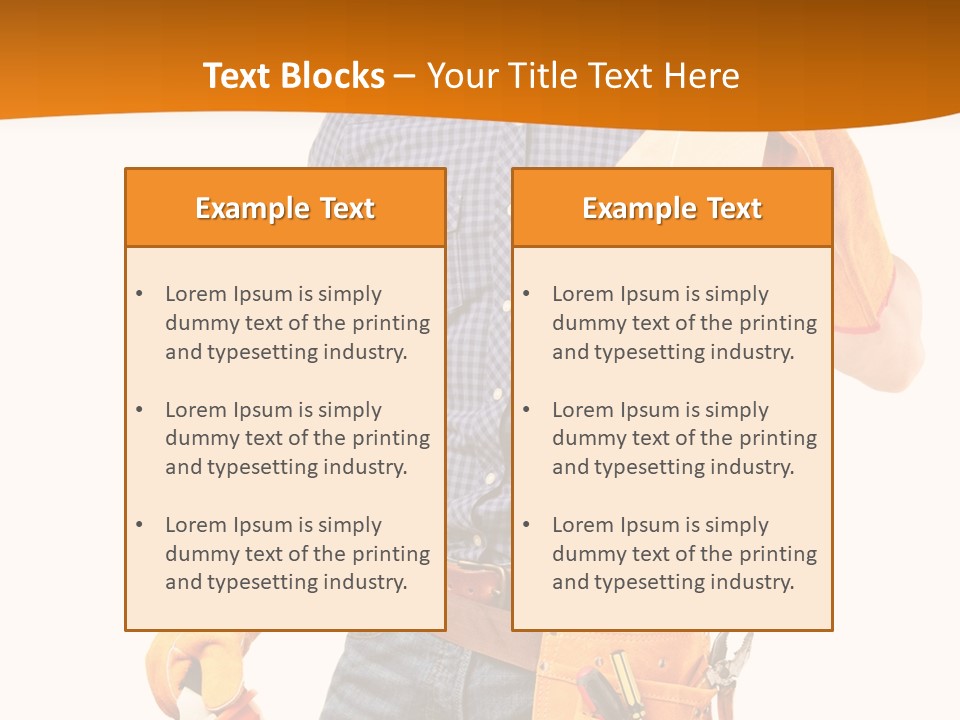 Industry Workwear Mechanic PowerPoint Template