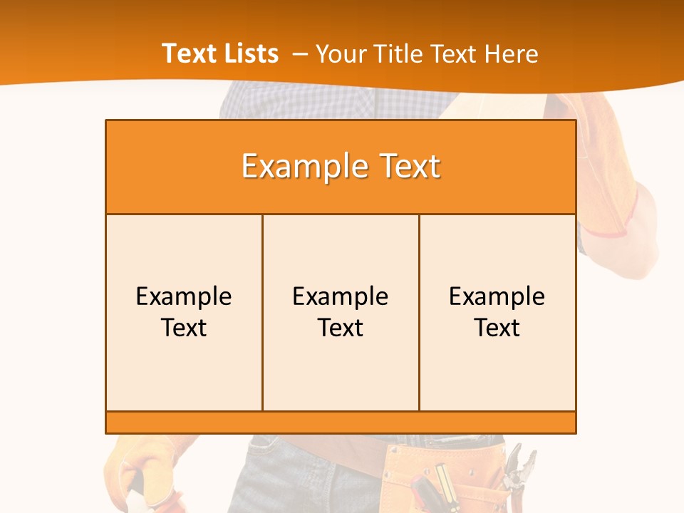 Industry Workwear Mechanic PowerPoint Template