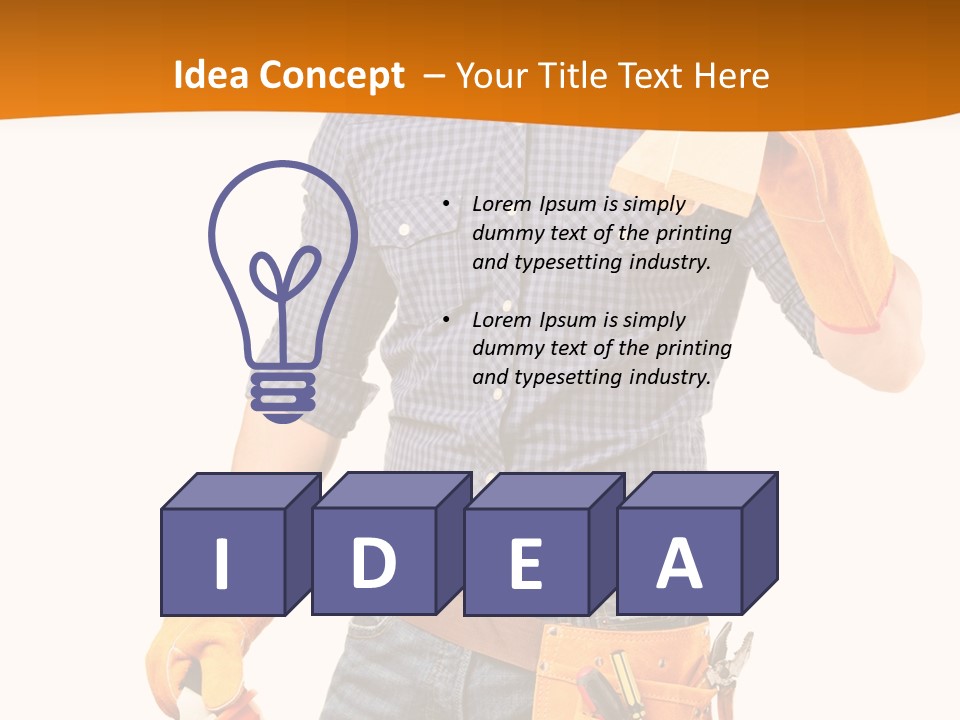 Industry Workwear Mechanic PowerPoint Template