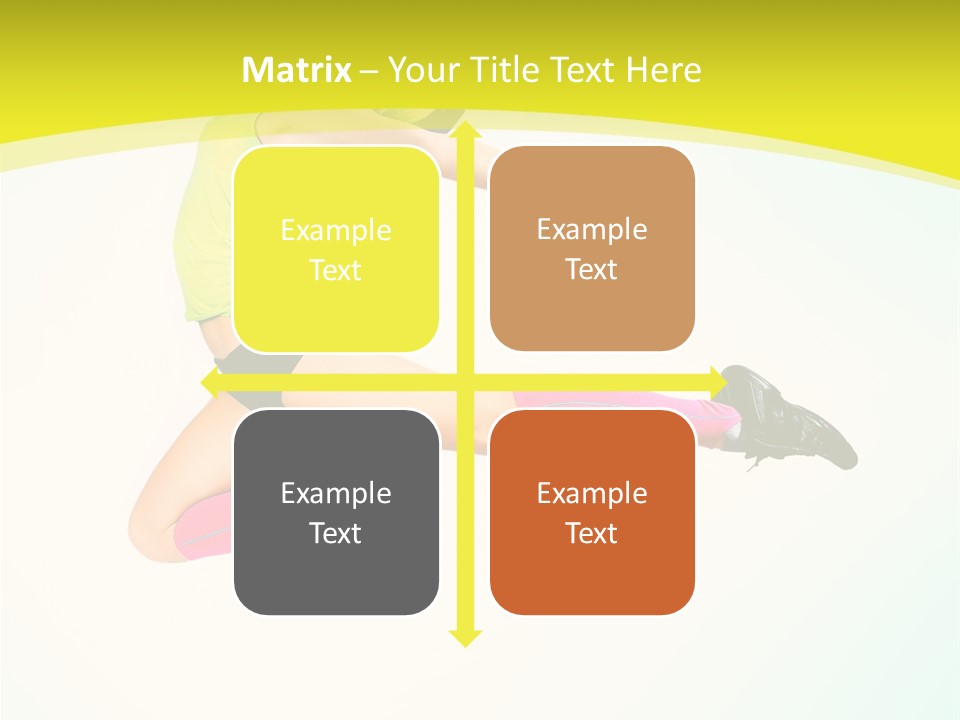 Slim Ballerina Dancer PowerPoint Template