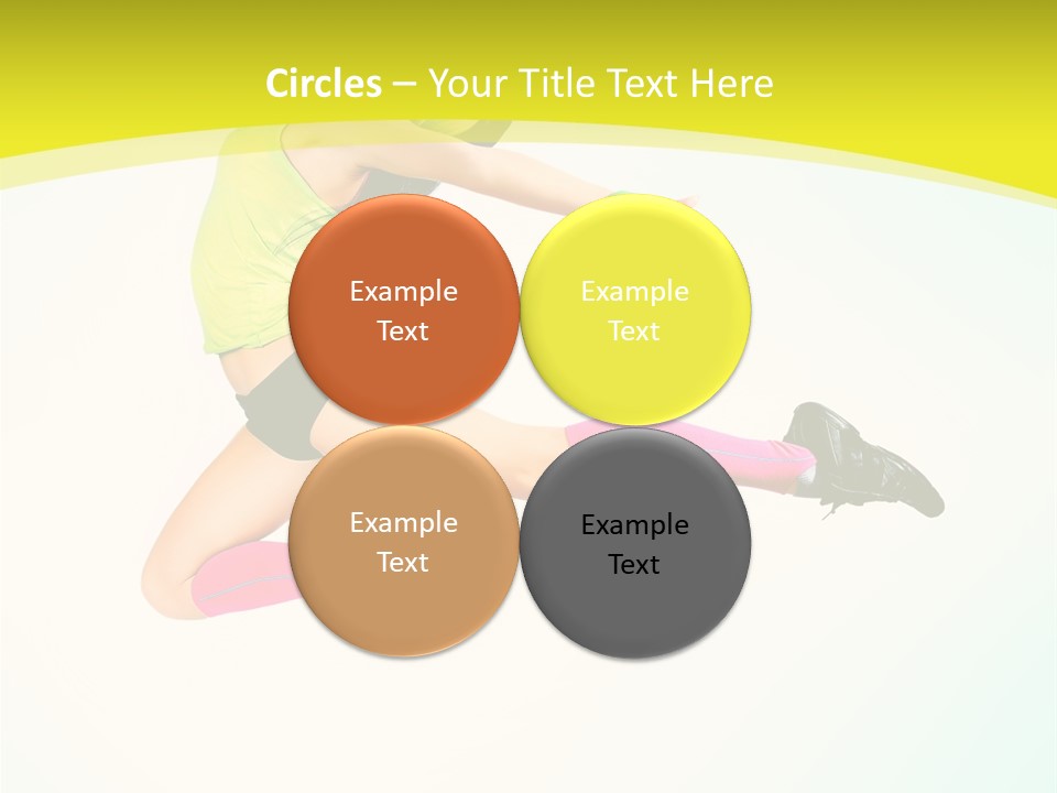 Slim Ballerina Dancer PowerPoint Template