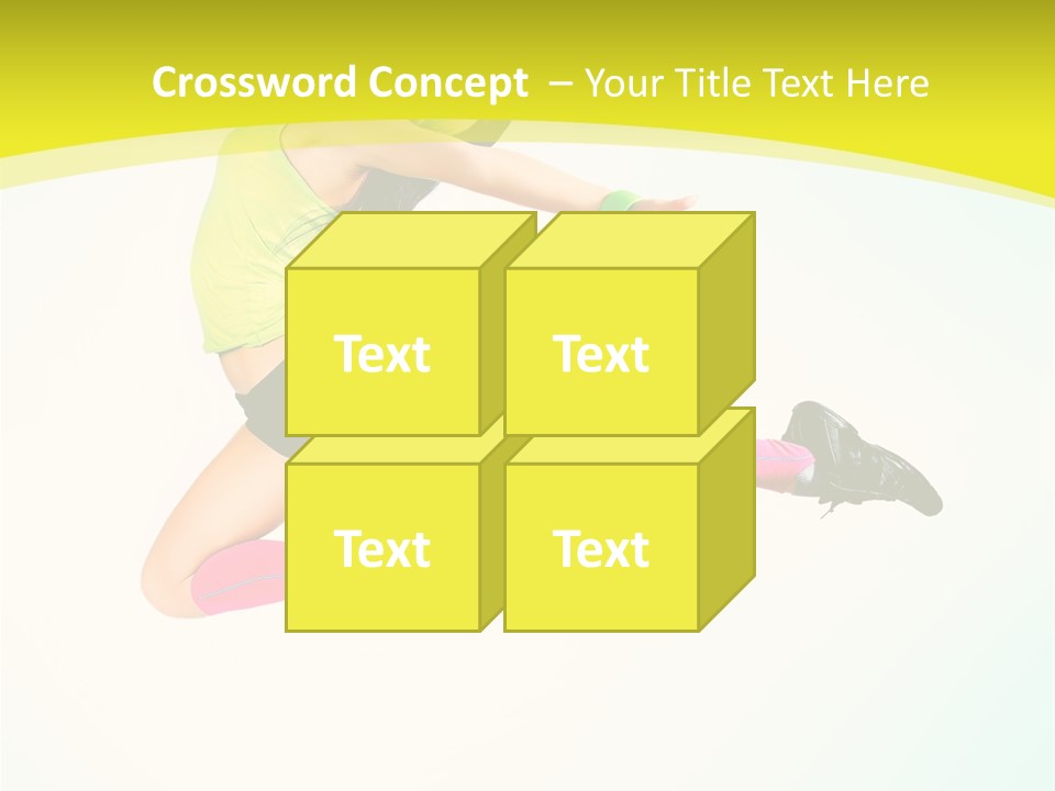 Slim Ballerina Dancer PowerPoint Template