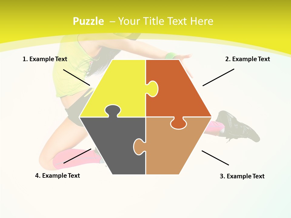 Slim Ballerina Dancer PowerPoint Template