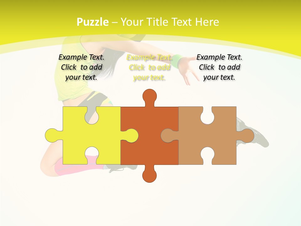 Slim Ballerina Dancer PowerPoint Template