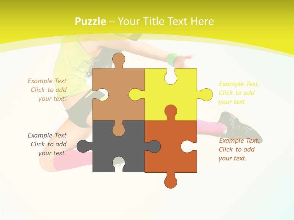 Slim Ballerina Dancer PowerPoint Template