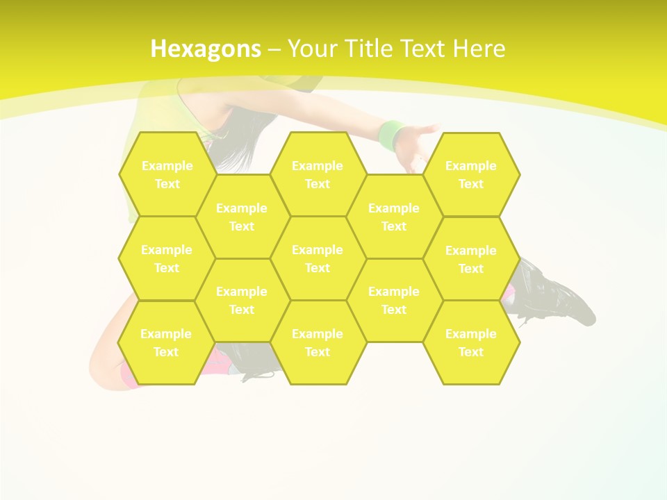 Slim Ballerina Dancer PowerPoint Template