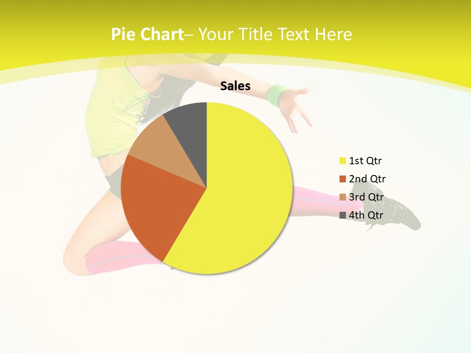 Slim Ballerina Dancer PowerPoint Template