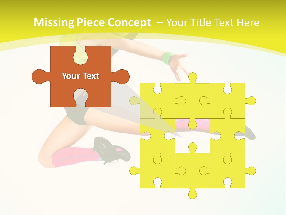 Slim Ballerina Dancer PowerPoint Template