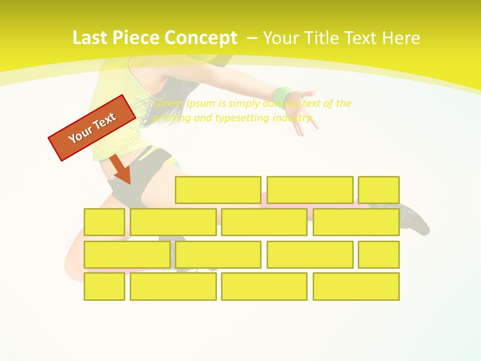 Slim Ballerina Dancer PowerPoint Template