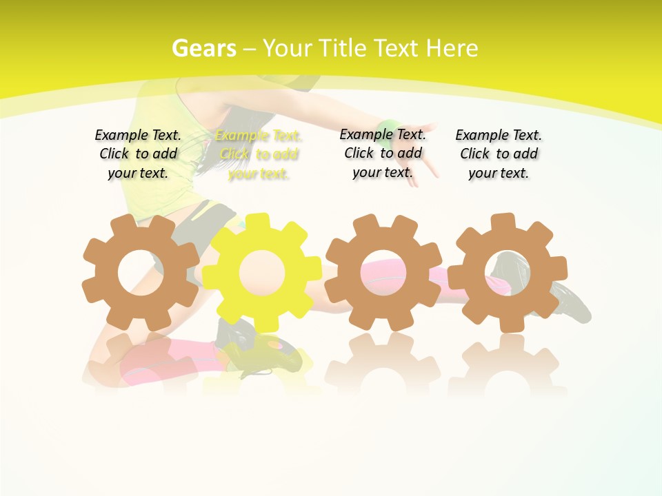 Slim Ballerina Dancer PowerPoint Template