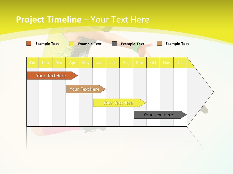 Slim Ballerina Dancer PowerPoint Template
