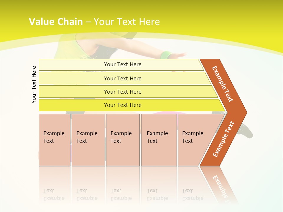 Slim Ballerina Dancer PowerPoint Template