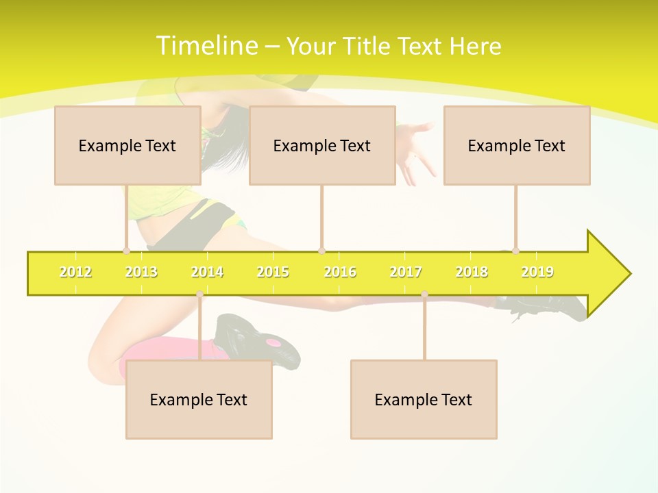 Slim Ballerina Dancer PowerPoint Template