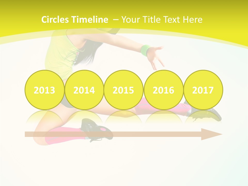 Slim Ballerina Dancer PowerPoint Template