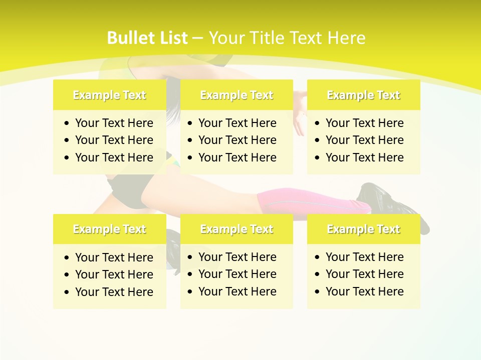 Slim Ballerina Dancer PowerPoint Template