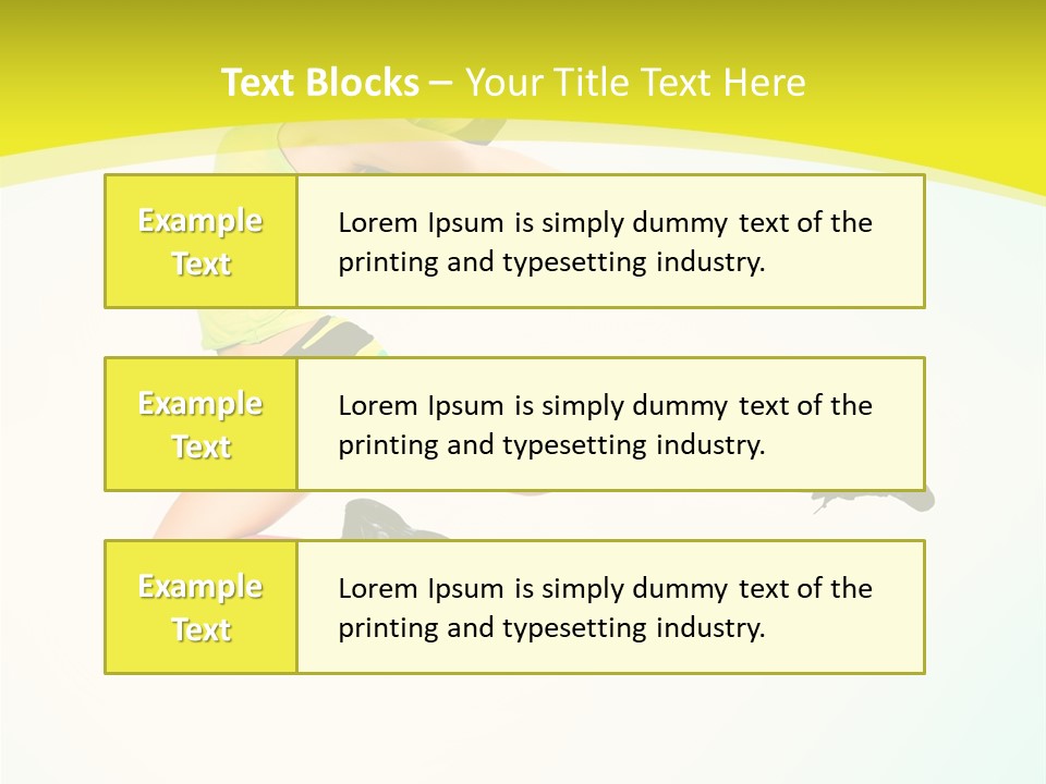 Slim Ballerina Dancer PowerPoint Template