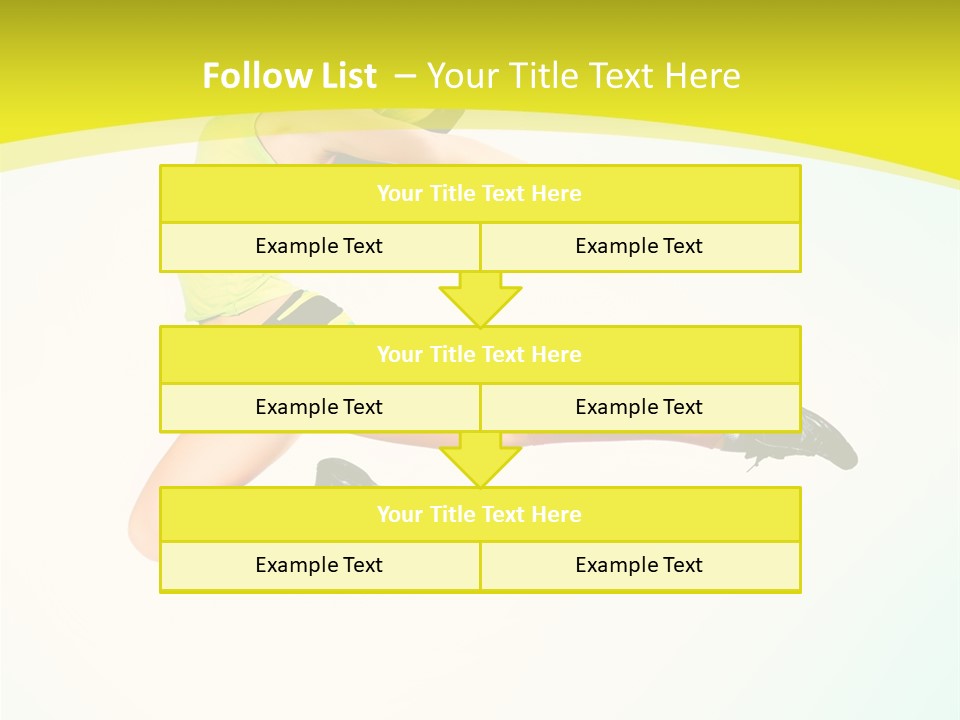 Slim Ballerina Dancer PowerPoint Template