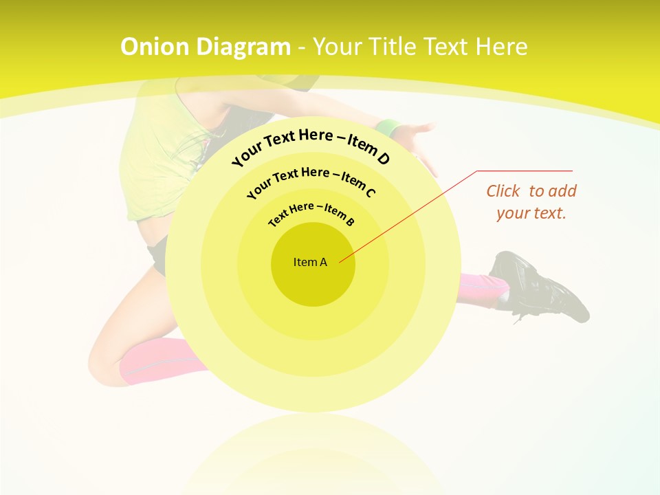 Slim Ballerina Dancer PowerPoint Template