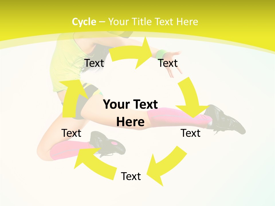 Slim Ballerina Dancer PowerPoint Template