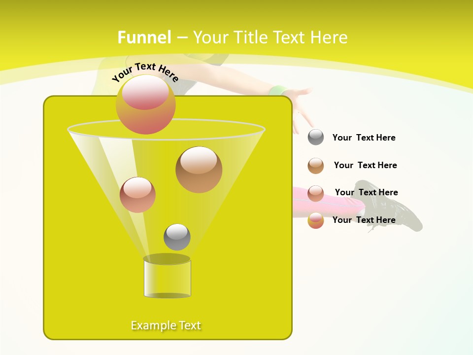 Slim Ballerina Dancer PowerPoint Template