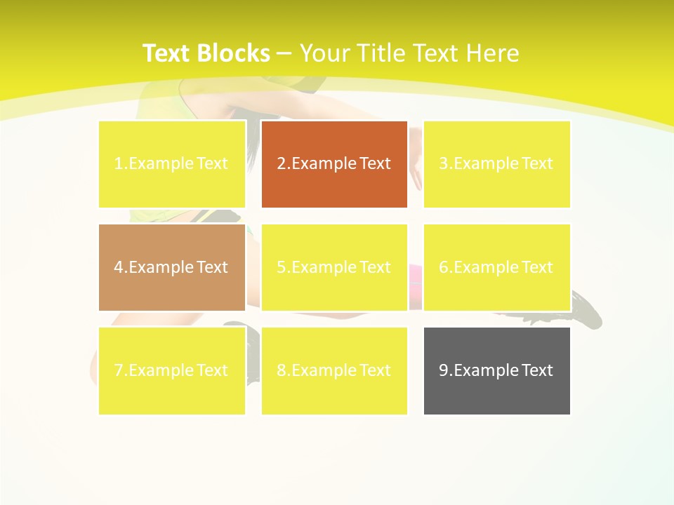 Slim Ballerina Dancer PowerPoint Template