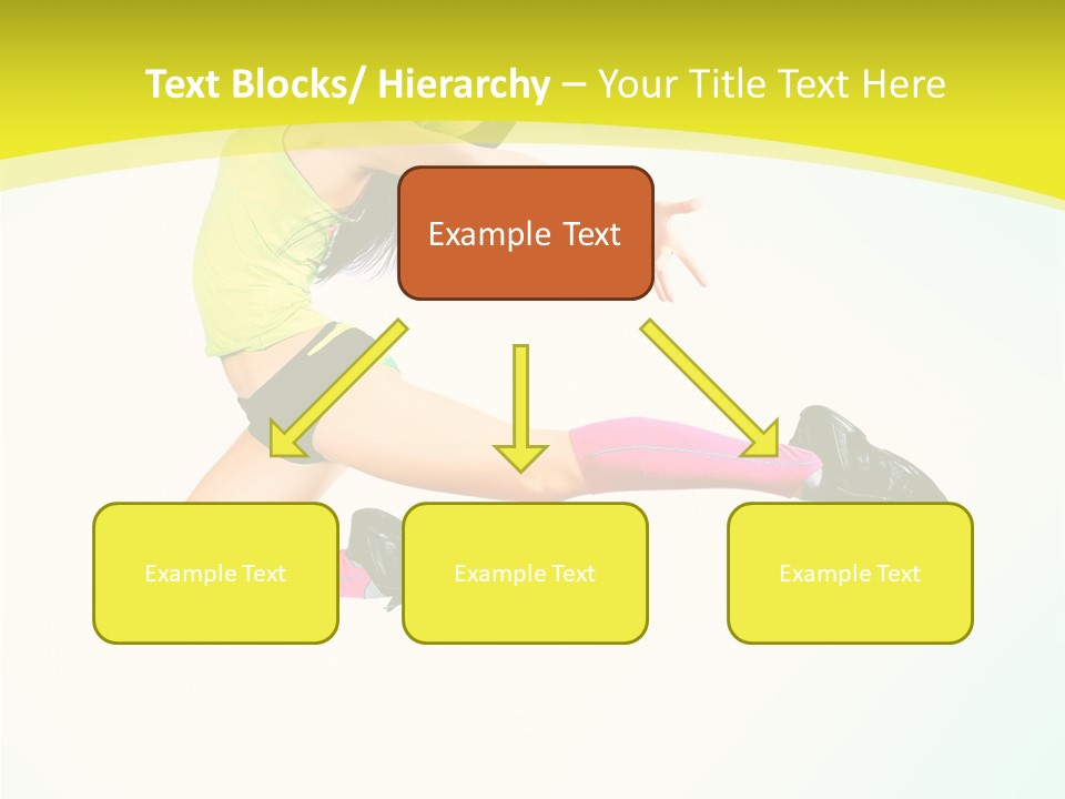 Slim Ballerina Dancer PowerPoint Template