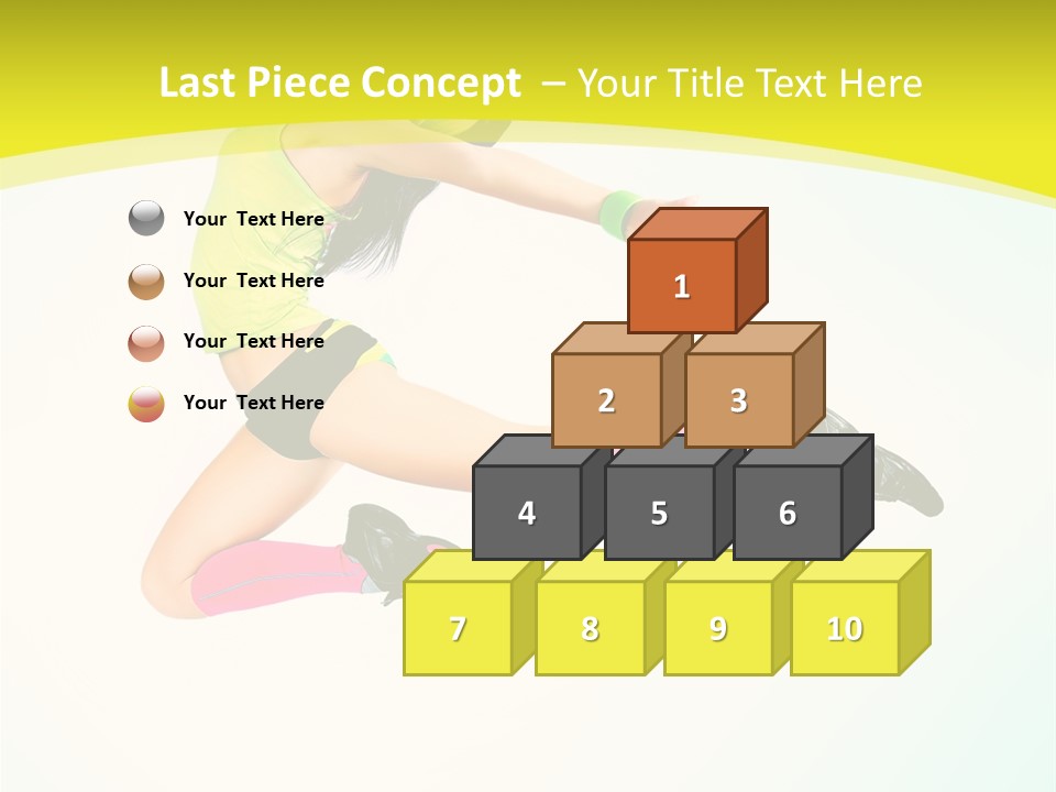 Slim Ballerina Dancer PowerPoint Template