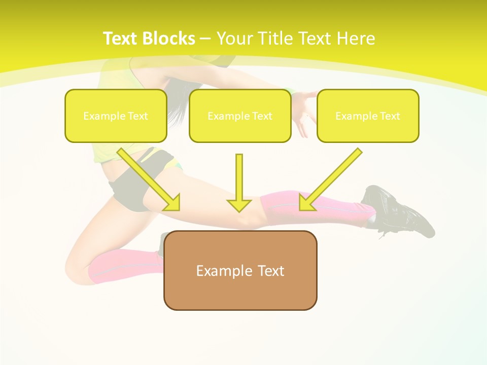 Slim Ballerina Dancer PowerPoint Template