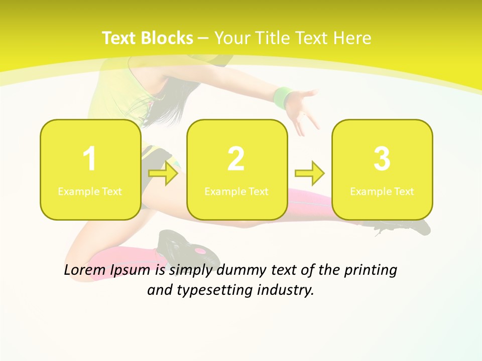 Slim Ballerina Dancer PowerPoint Template