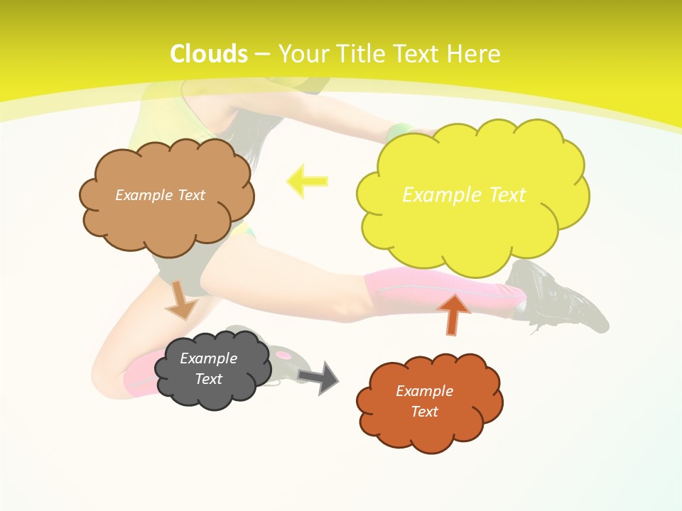 Slim Ballerina Dancer PowerPoint Template