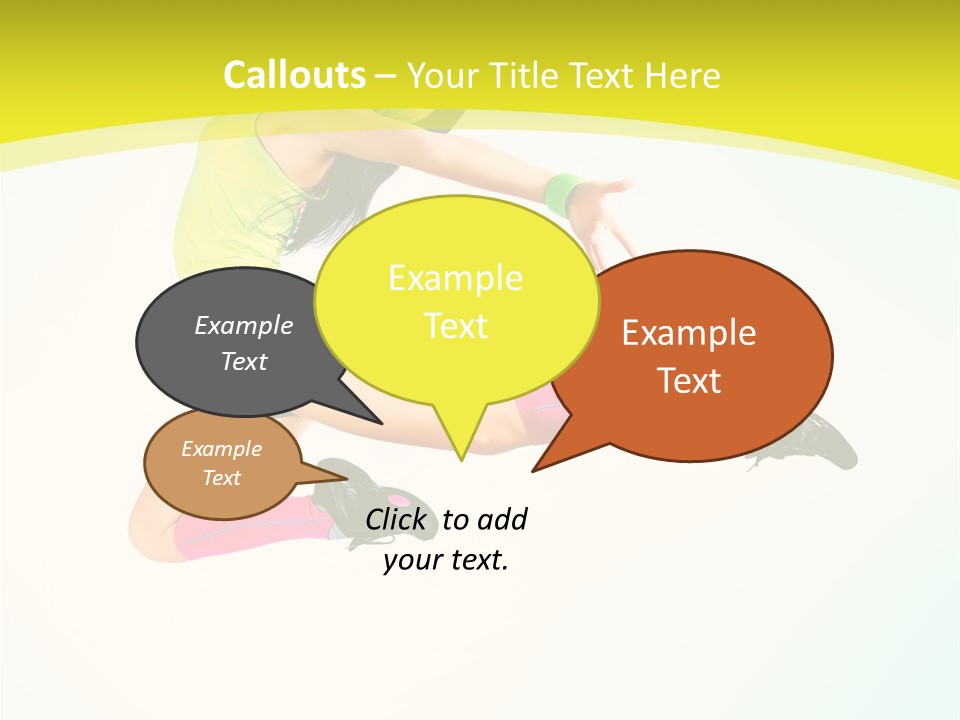 Slim Ballerina Dancer PowerPoint Template