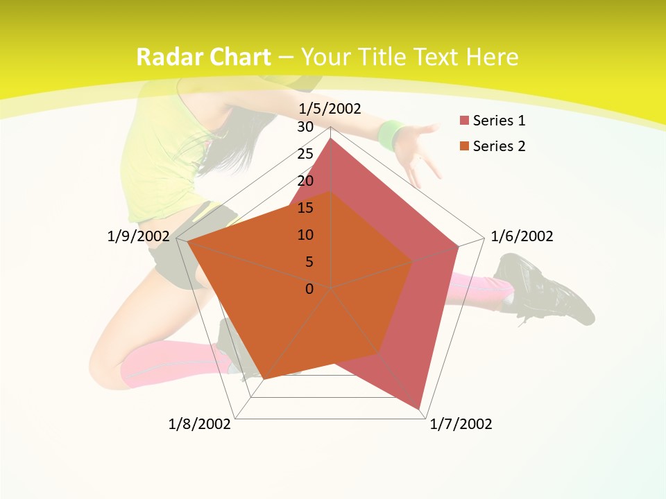 Slim Ballerina Dancer PowerPoint Template