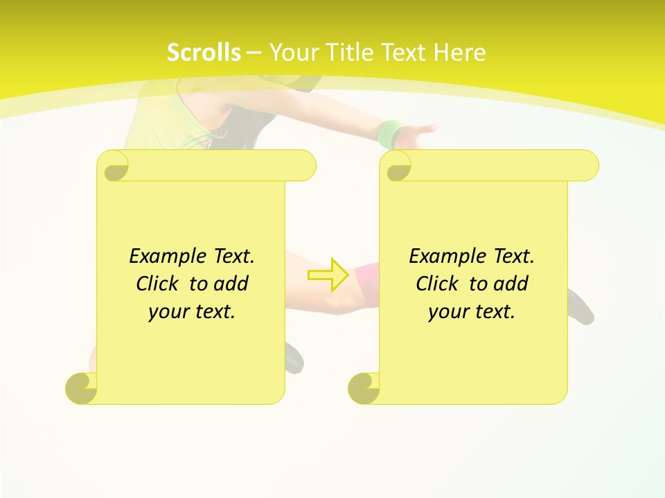 Slim Ballerina Dancer PowerPoint Template