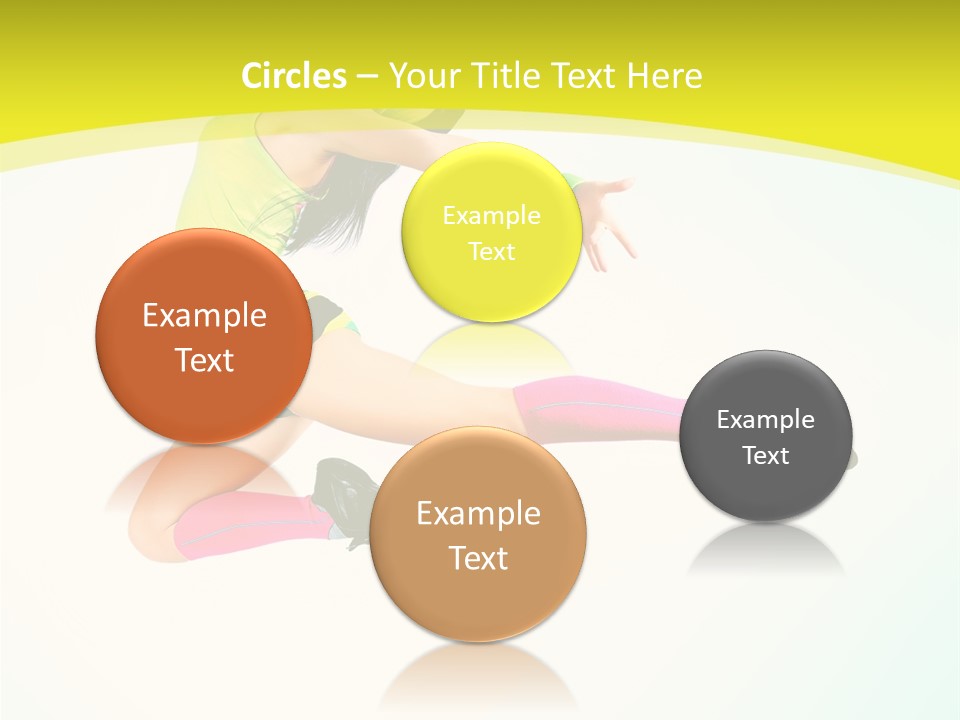 Slim Ballerina Dancer PowerPoint Template