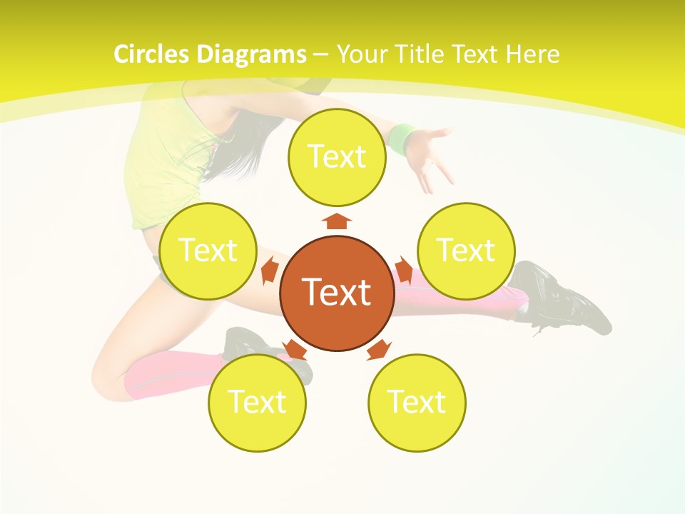 Slim Ballerina Dancer PowerPoint Template