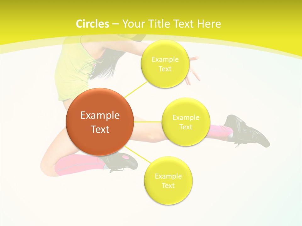 Slim Ballerina Dancer PowerPoint Template