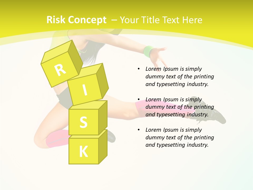 Slim Ballerina Dancer PowerPoint Template