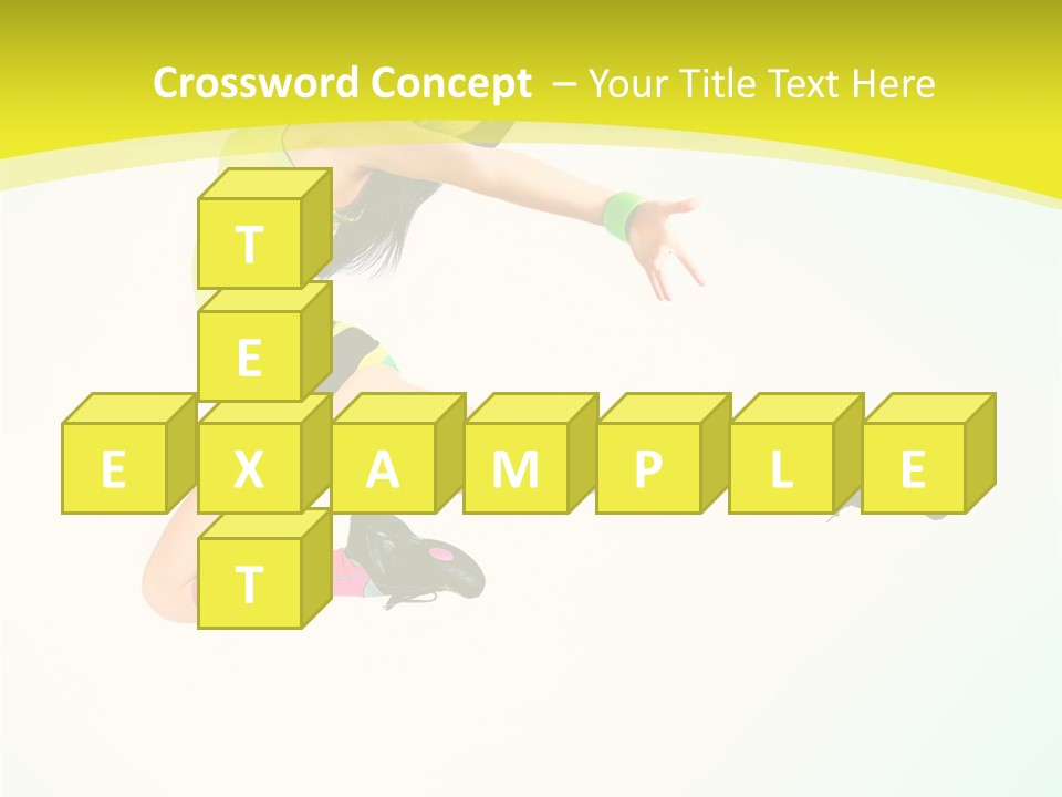 Slim Ballerina Dancer PowerPoint Template