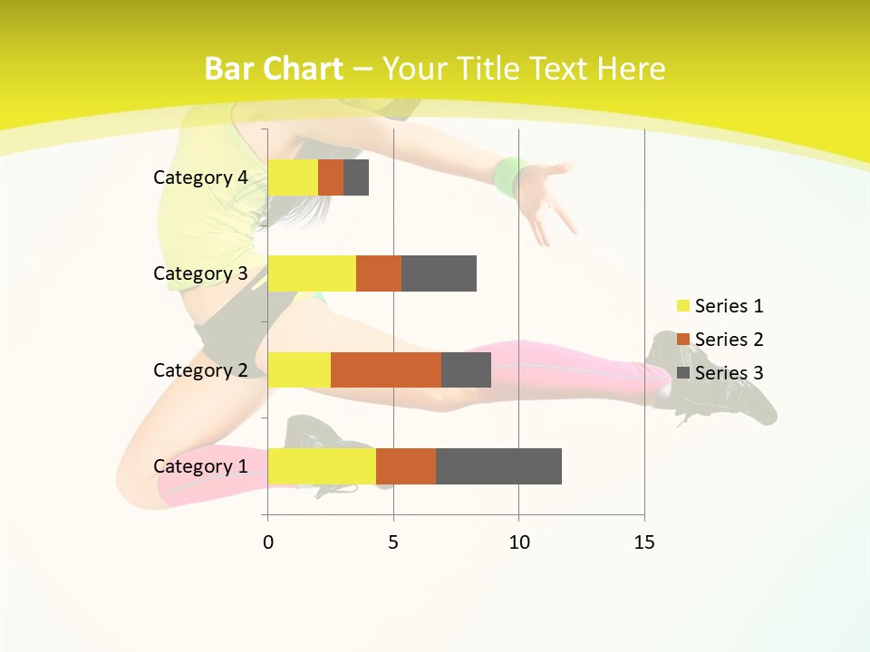 Slim Ballerina Dancer PowerPoint Template